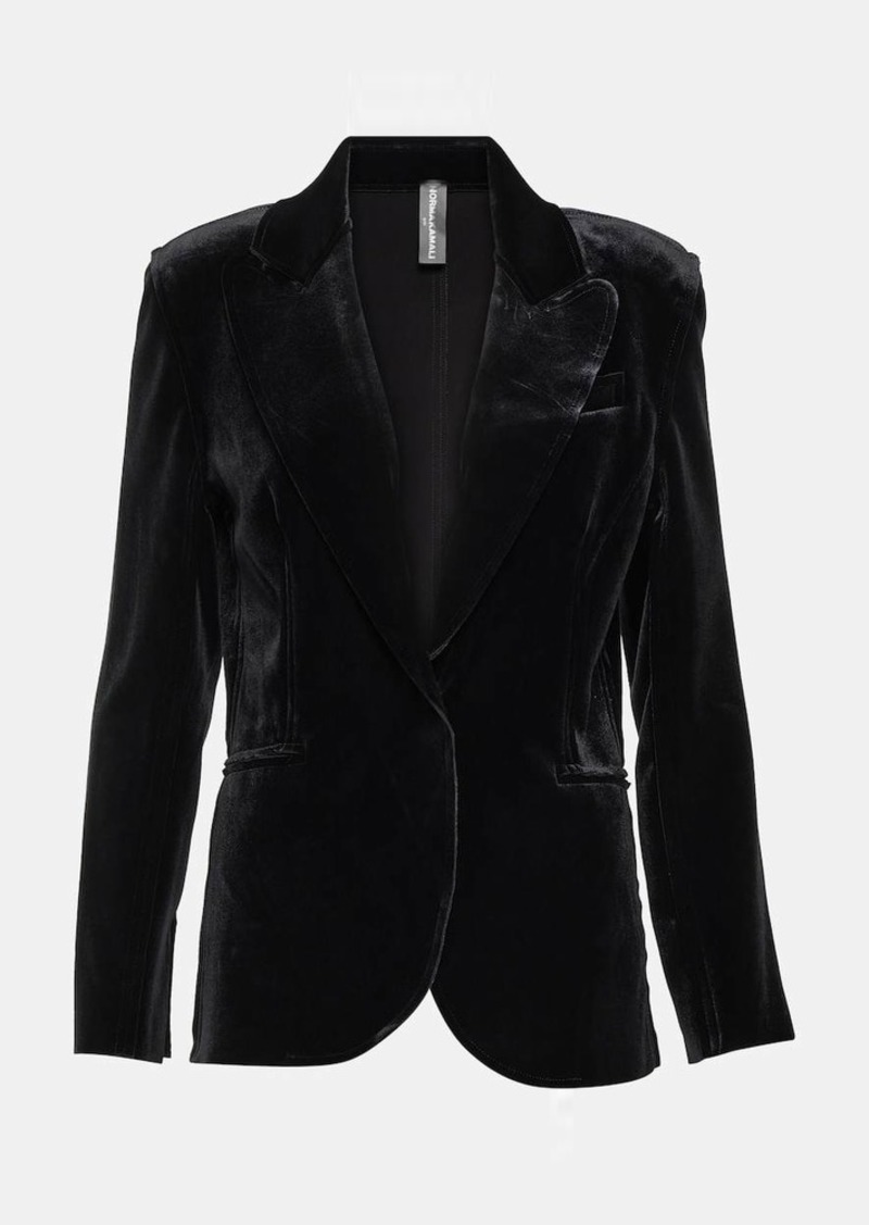 Norma Kamali Velvet blazer