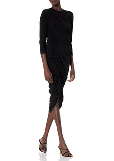 Norma Kamali womens Long Sleeve Diana Gown Cocktail Dress   US