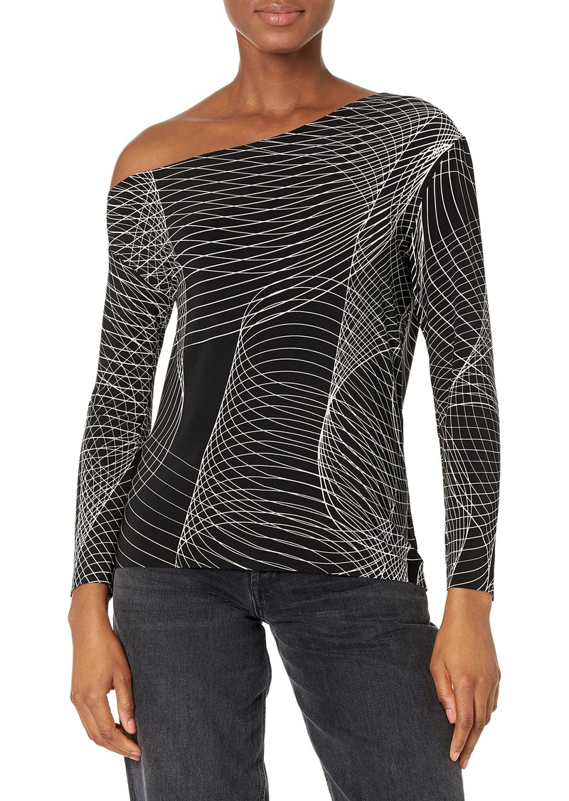 Norma Kamali Women's Long Sleeve Drop Shoulder Top  M