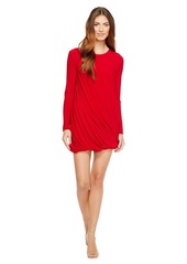 Norma Kamali Women's Long Sleeve Twist Mini Dress red M