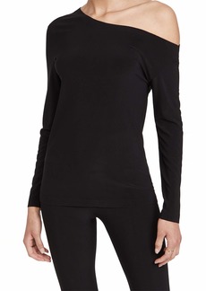 Norma Kamali Women's Long Sleeve Drop Shoulder Top  XL