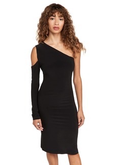 Norma Kamali Women's One Shoulder One Sleeve Dress  XL
