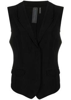 Norma Kamali notched-lapel vest