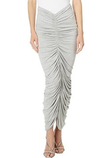 Norma Kamali Shirred Long Skirt