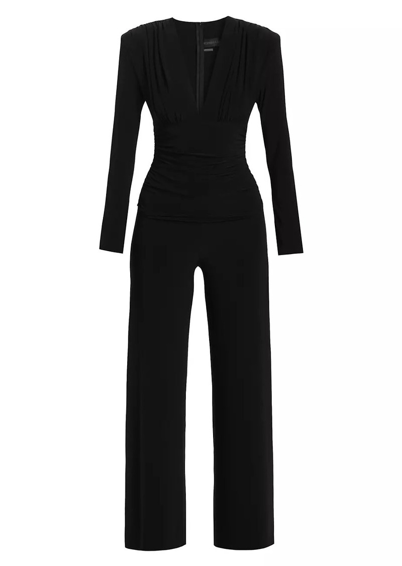 Norma Kamali Shirred Waist Jumpsuit