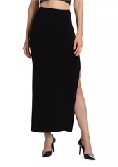 Norma Kamali Side Slit Maxi Skirt