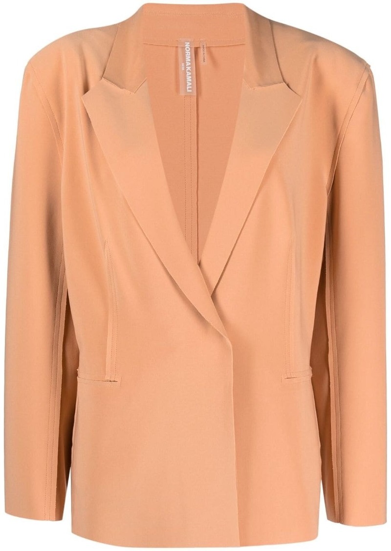 Norma Kamali single-breasted straight-fit blazer