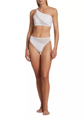 Norma Kamali Snake Mesh Bikini Bottom