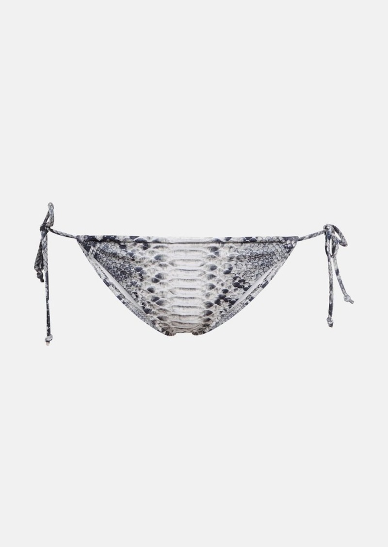 Norma Kamali String printed bikini bottoms