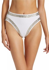 Norma Kamali Studded Bikini Bottom