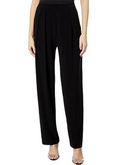 Norma Kamali Tapered Pleated Trouser