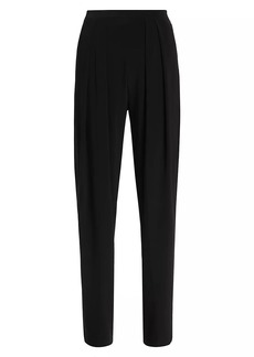 Norma Kamali Tapered Pleated Trousers