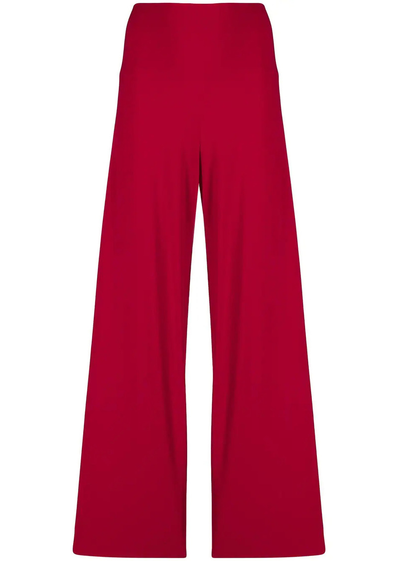 Norma Kamali wide-leg flared trousers