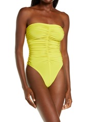 Norma Kamali Marissa Slinky One-Piece Swimsuit in Spring Green at Nordstrom