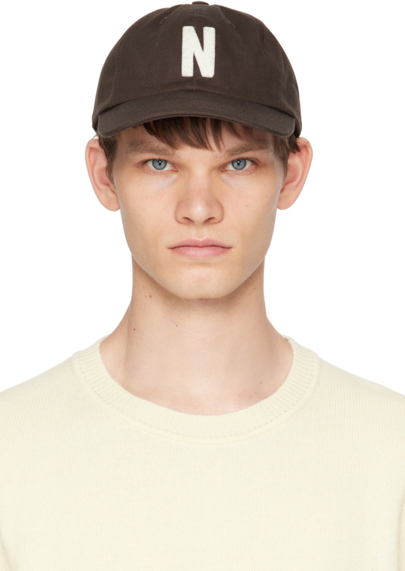 NORSE PROJECTS Brown Felt N Twill Sports Cap