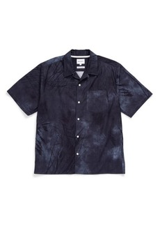 Norse Projects Carsten Print Short Sleeve Cotton Button-Up Shirt
