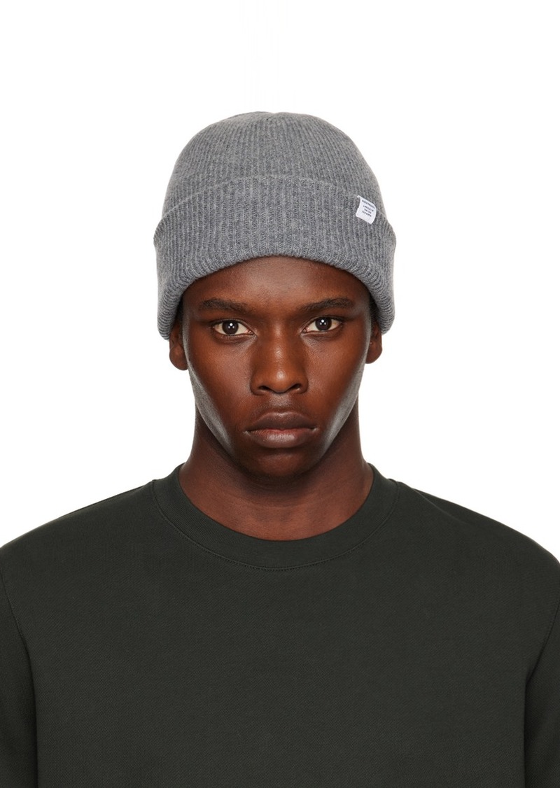 NORSE PROJECTS Gray Wool Beanie