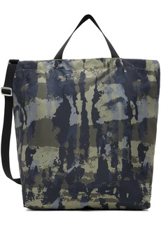 NORSE PROJECTS Khaki & Navy Print Technical Tote