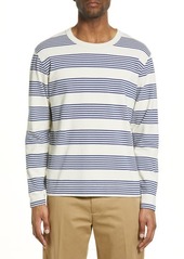 Norse Projects Men's Holger Beach Stripe Organic Cotton Long Sleeve T-Shirt in Ultra Marine at Nordstrom