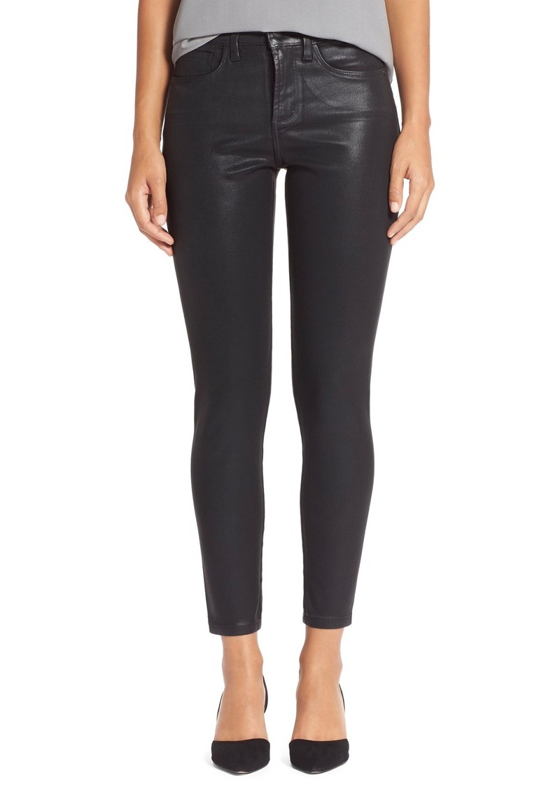 NYDJ NYDJ 'Adaleine' Shimmer Coated Stretch Skinny Ankle Jeans (Black ...
