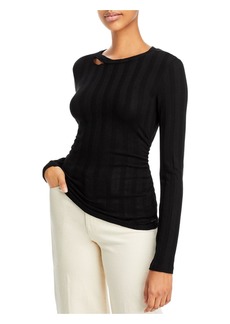 n:Philanthropy Aerin Womens Cutout Ribbed Pullover Top