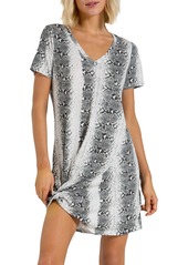 snakeskin t shirt dress