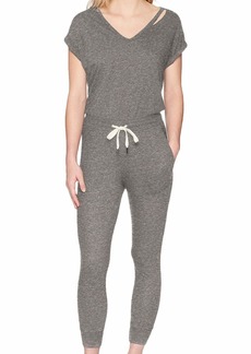 n:PHILANTHROPY 'Space' Short Sleeve Vneck Knit Jogger Jumpsuit Grey XS