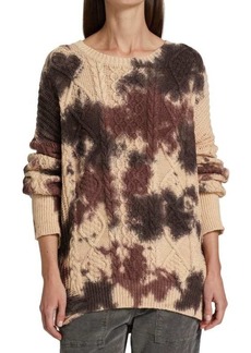 NSF Anabelle Cable-Knit Boyfriend Sweater