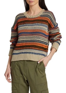 NSF Blayne Crocheted Striped Sweater