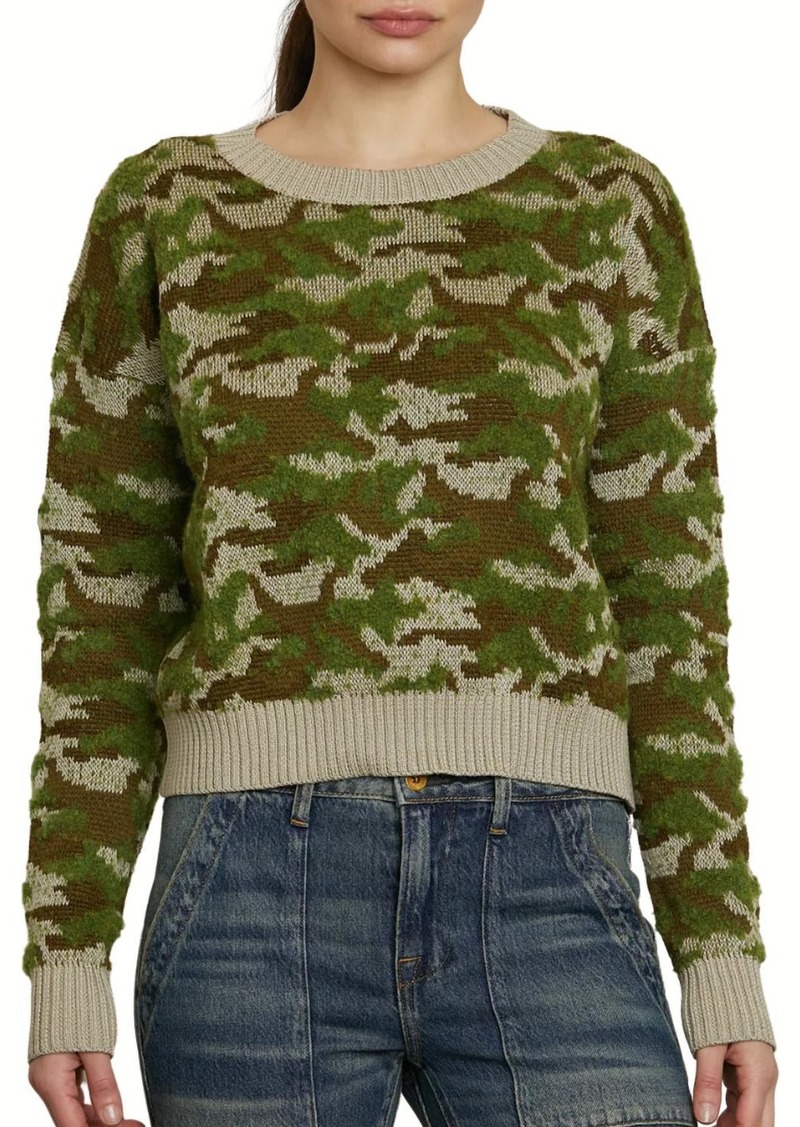 NSF Blayne Sweater In Camo Jacquard
