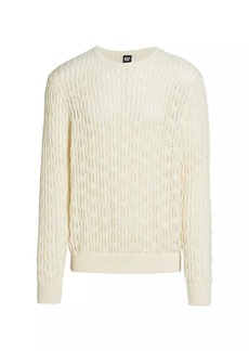 NSF Cotton-Blend Open-Knit Sweater