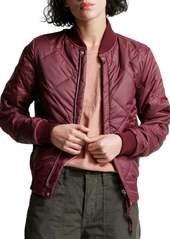 NSF Neil Bomber Jacket In Burgundy