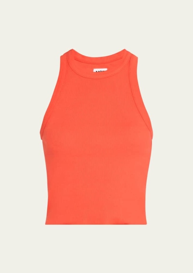 NSF Clothing Amaya Cropped Cotton Tank Top