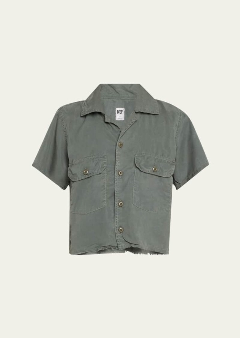NSF Clothing Reese Woven Utility Camp Shirt