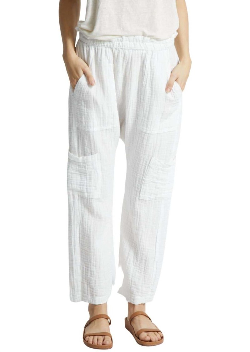 NSF Shailey Paperbag Waist Pant In White
