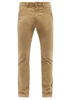Nudie Jeans - Slim Adam Organic Cotton-blend Chino Trousers - Mens - Beige
