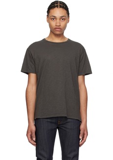 Nudie Jeans Brown Roffe T-Shirt