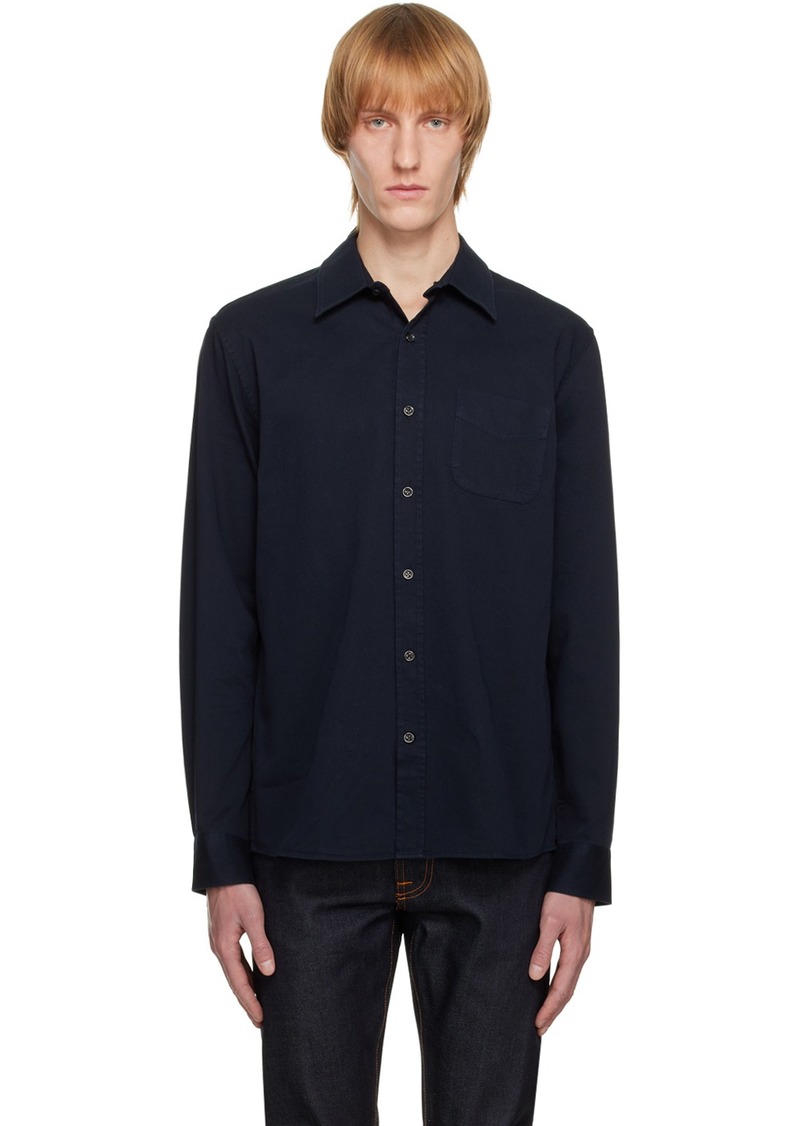 Nudie Jeans Navy Pocket Shirt