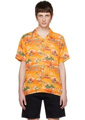 Nudie Jeans Orange Arvid Shirt