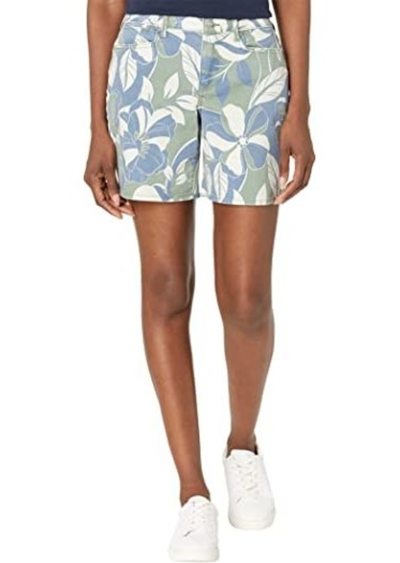 NYDJ Frankie Relaxed Shorts in Green Island