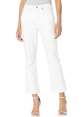 NYDJ High Rise Slim Bootcut Ankle Jeans in Optic White