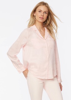 NYDJ Linen Blouse - Carnation - M - Also in: XL, S