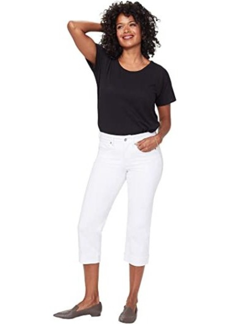NYDJ Marilyn Crop Cuff Jeans in Optic White