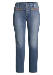 NYDJ Marilyn Embroidered Straight-Leg Ankle Jeans