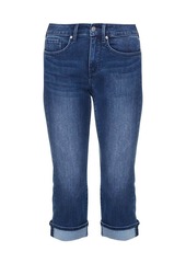 NYDJ Marilyn Mid-Rise Straight Leg Crop Cuffed Jeans