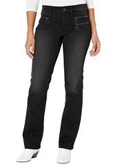 NYDJ Marilyn Straight Jeans with Hip Zippers in Glory