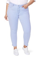 NYDJ Alina Stripe Side Slit Stretch Skinny Jeans (Trella) (Plus Size)