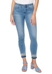 NYDJ Ami Embroidery Release Hem Ankle Skinny Jeans in Brickell at Nordstrom