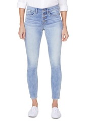 NYDJ Ami Exposed Button Stretch Ankle Jeans in Biscayne at Nordstrom