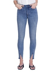 Nydj Ami High Rise Ankle Slit Skinny Jeans in Sandybeach